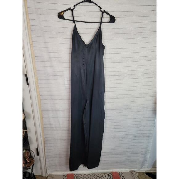 Athleta Black Calm Cool Romper in Satin Black, sz XS - Picture 14 of 14